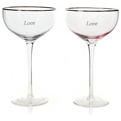 Argos Amore Love Coupe Champagne Glasses Set of 2 250ml- Buy online at McGrocer
