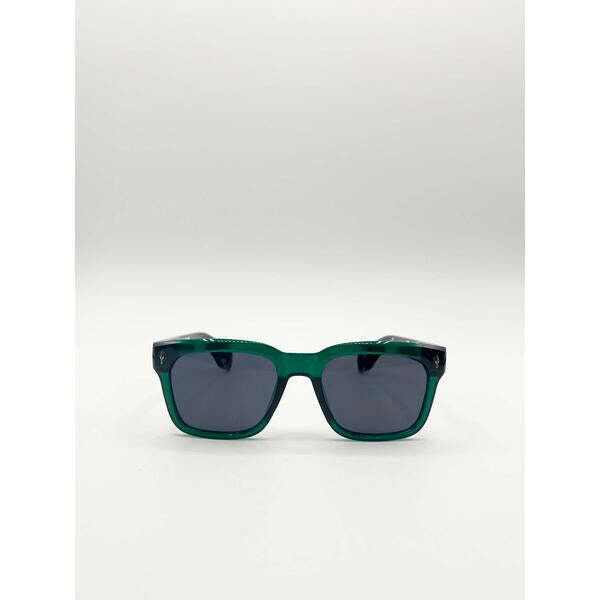 SVNX square sunglasses green black UV 400 - British product