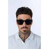 SVNX square sunglasses green black UV 400 - British product
