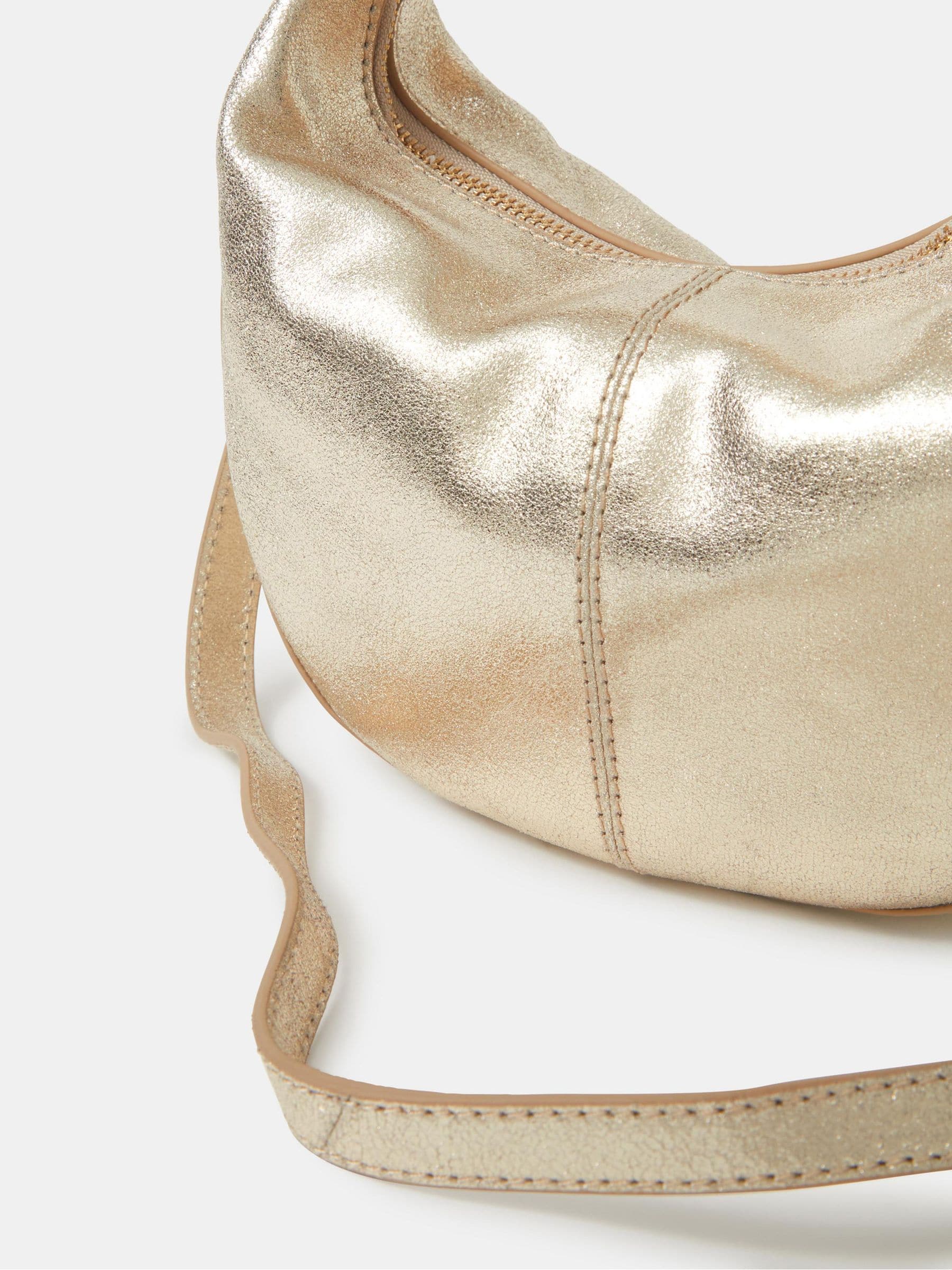 Accessorize gold embellished floral clutch bag - British product