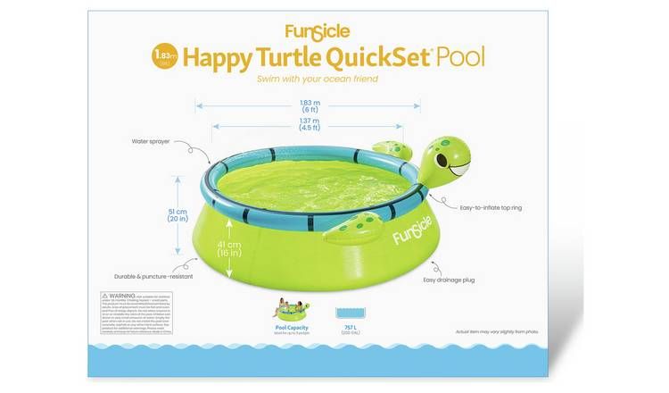 Funsicle Quick Up Turtle Pool GOODS Argos