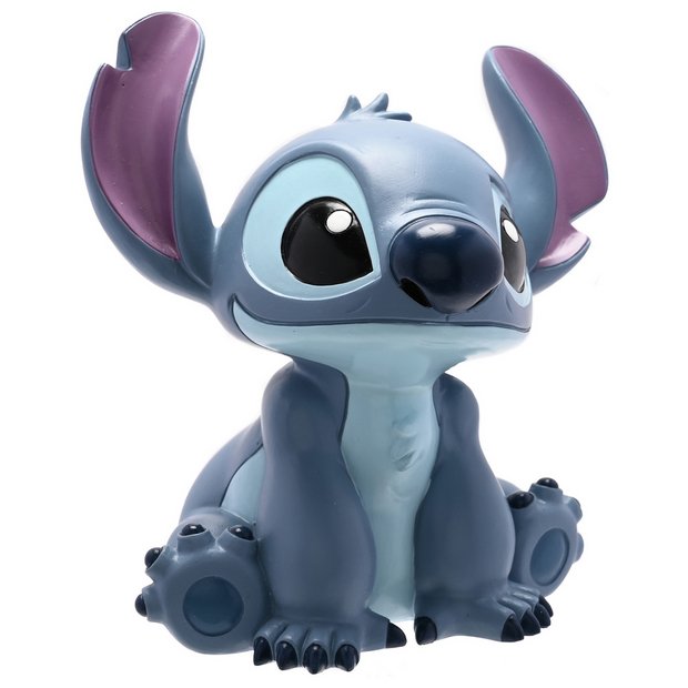 Disney Stitch resin money bank blue vintage finish (British brand)
