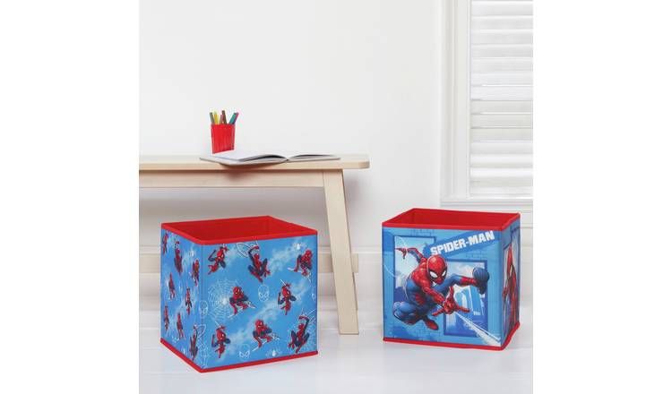 Spiderman Pack of 2 Storage Boxes