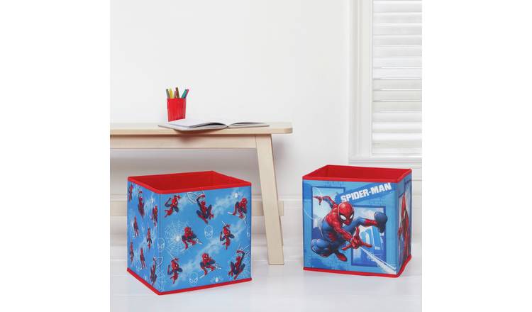 Disney Spiderman storage boxes pack of 2 30cm - British product