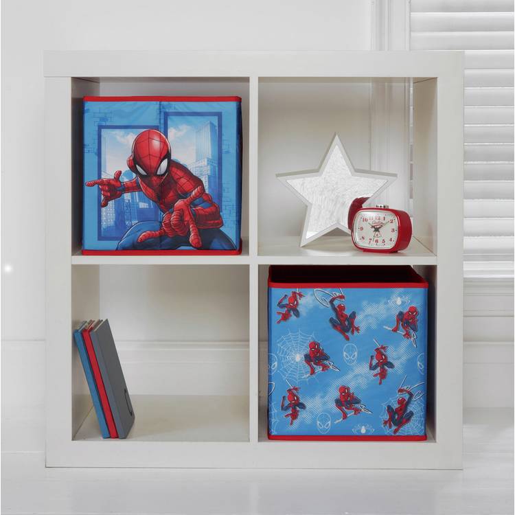 Disney Spiderman storage boxes pack of 2 30cm - British product