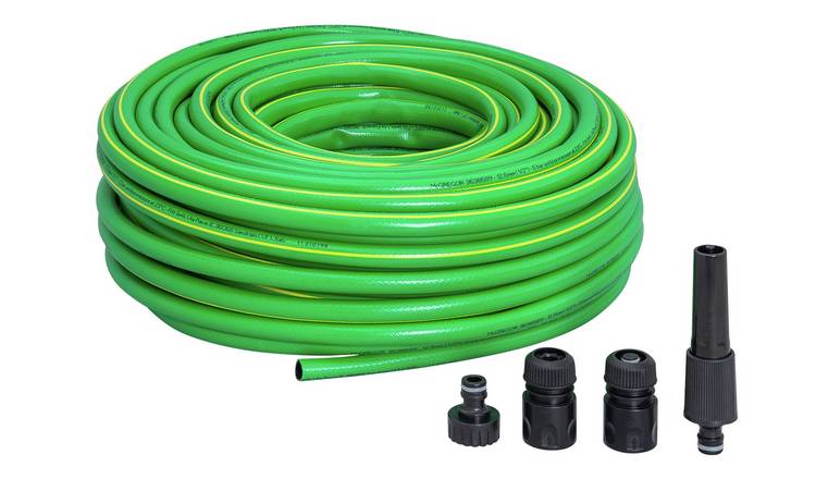 McGregor 50m reinforced garden hose set (British brand)