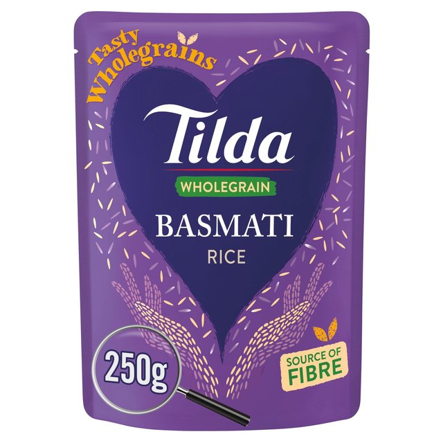 Tilda Microwave Wholegrain Basmati Rice   250g GOODS M&S   