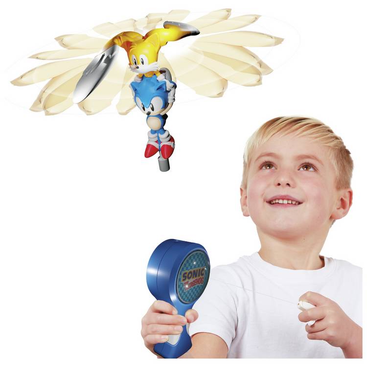 Flying Heroes Sonic & Tails action figures with rip-cord, UK version