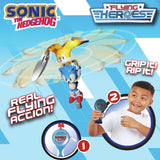 Flying Heroes Sonic & Tails action figures with rip-cord, UK version