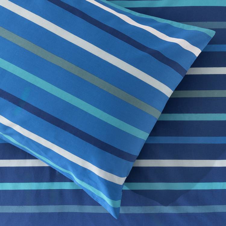 Habitat kids bedding set blue check twin pack single UK version