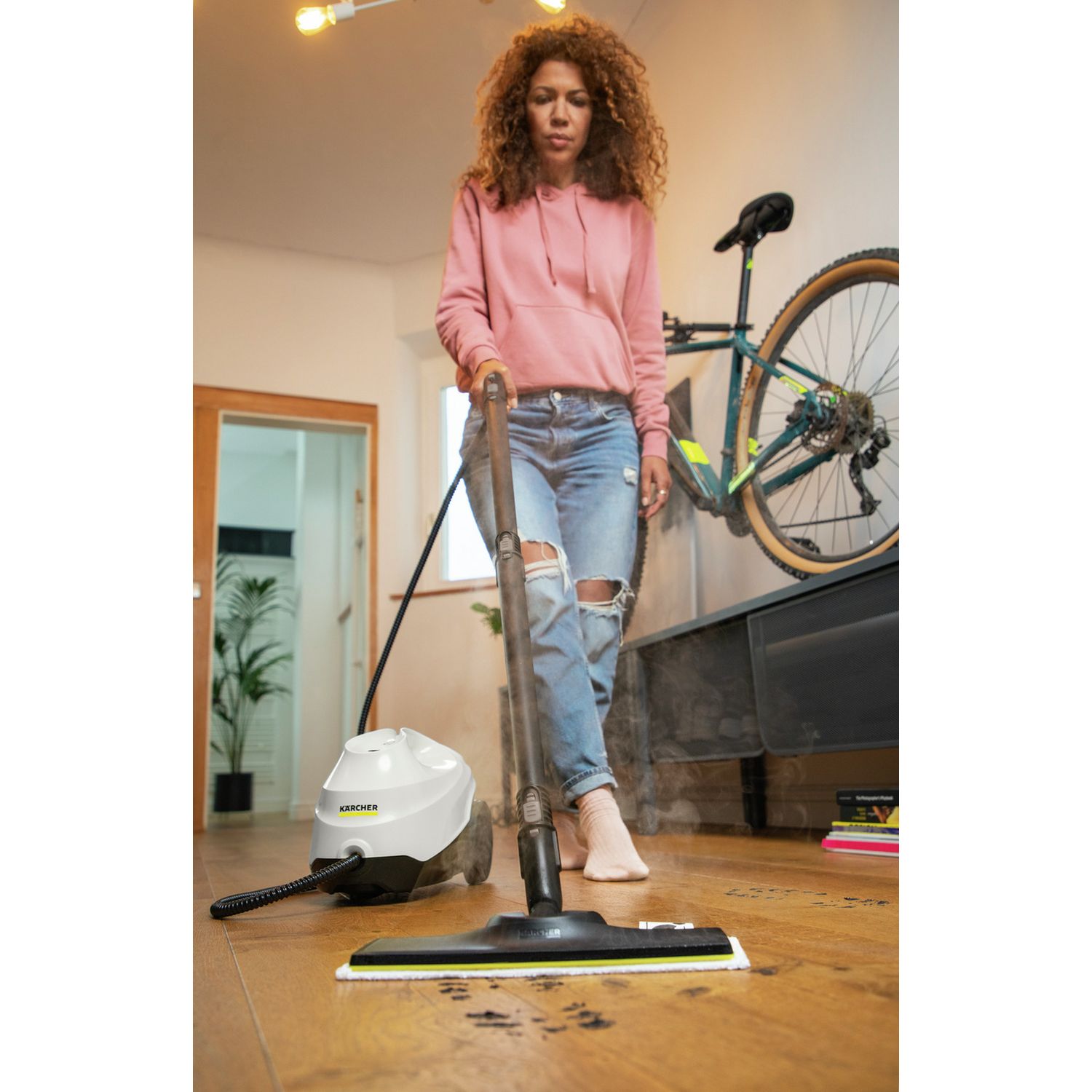 Karcher SC 3 EasyFix steam cleaner for hard floors, UK version