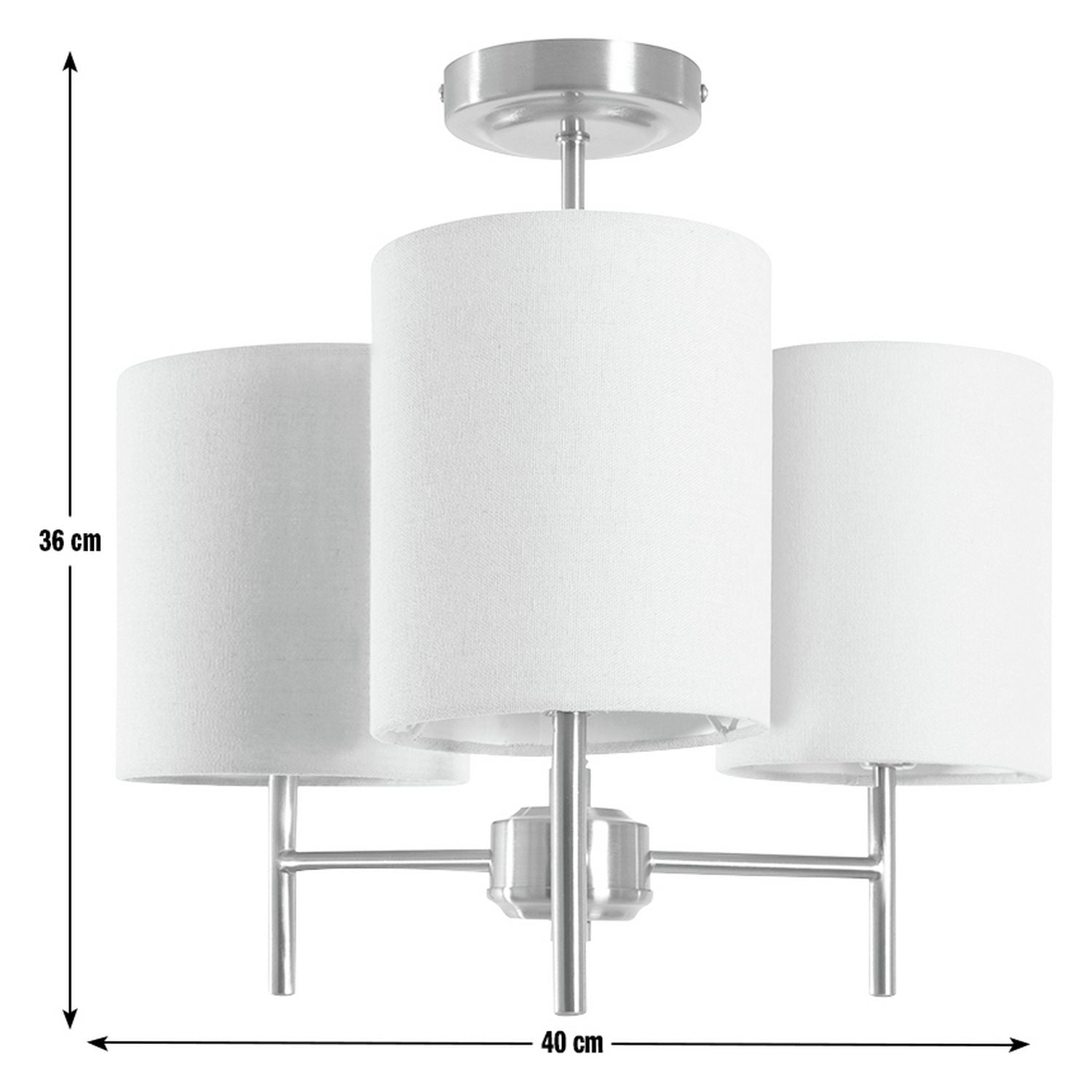 Argos Home Candelabra metal 3 light ceiling light brass, UK version