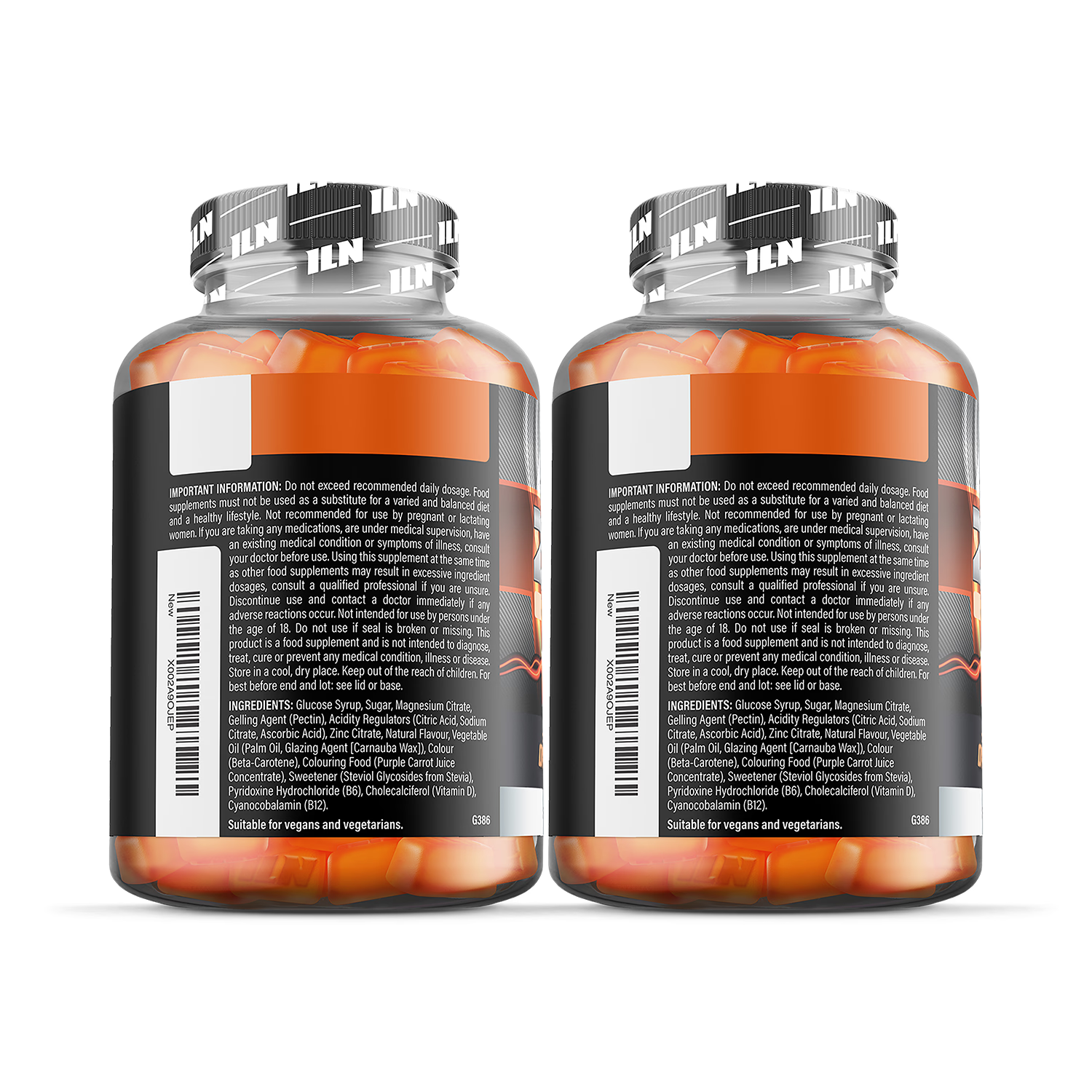 Iron Labs Nutrition ZM6 orange gummies 200 count UK version