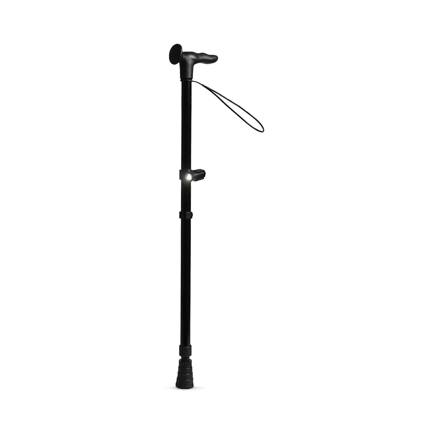 Cool Clip-On Torch LED mobility aid light for walking sticks, UK version