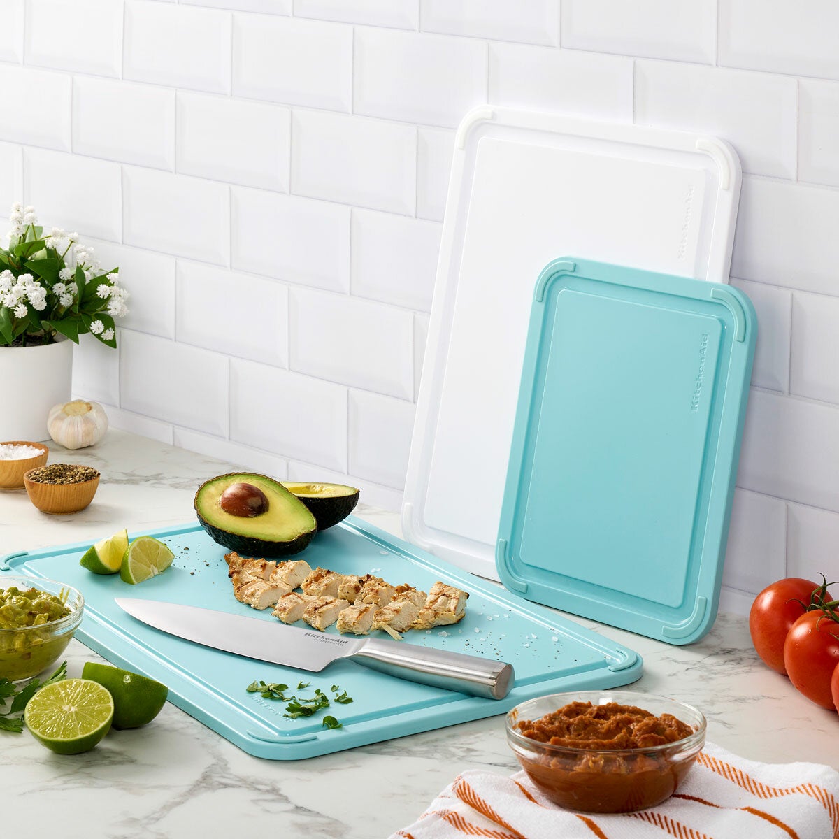 KitchenAid 3-piece cutting board set assorted sizes - British product