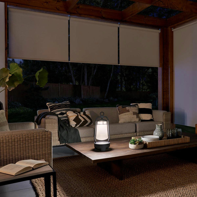 Kichler Lyndon Bluetooth speaker lantern textured black, imported from the UK