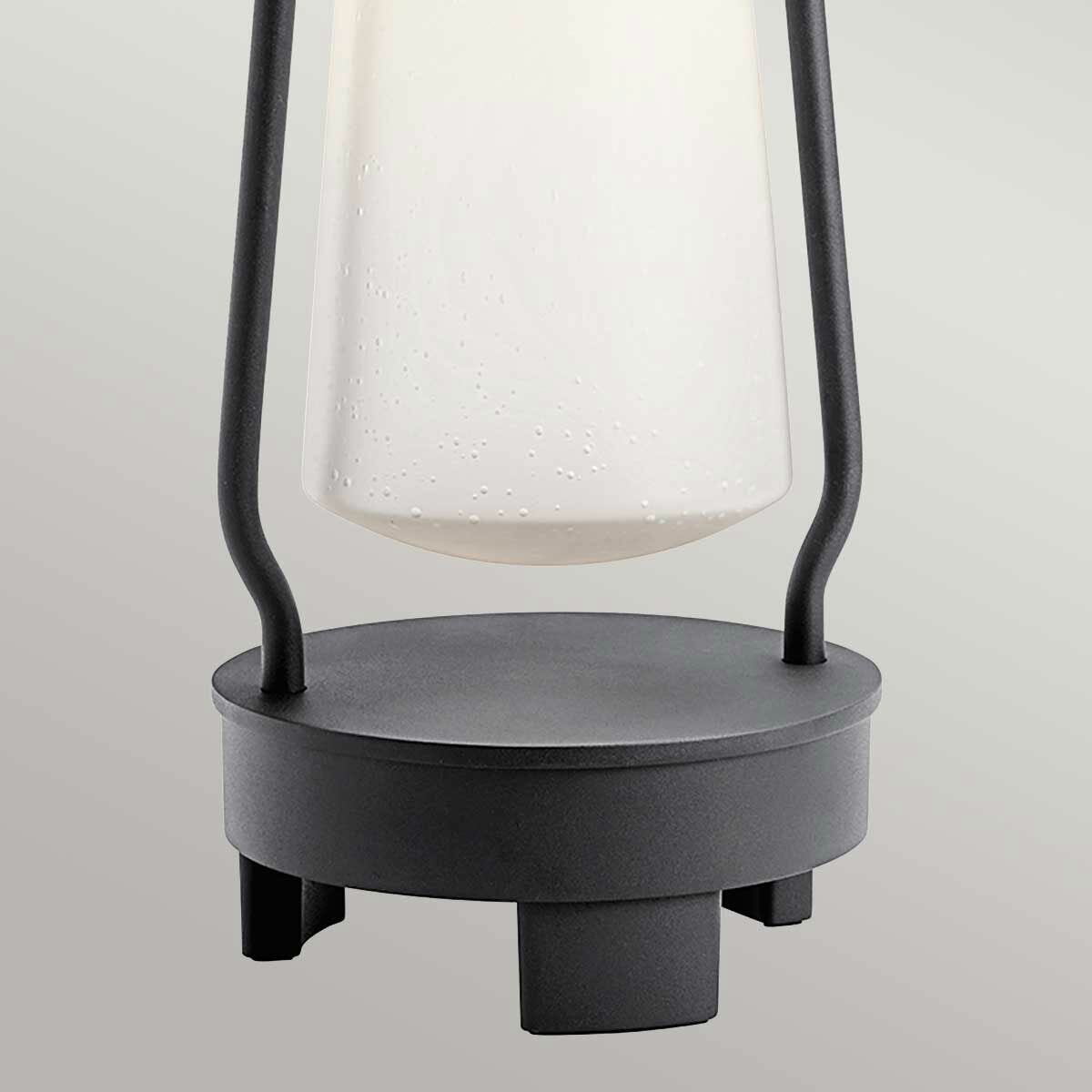 Kichler Lyndon Bluetooth speaker lantern textured black, imported from the UK