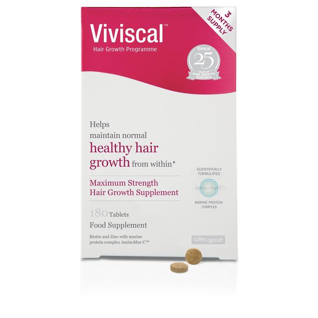 Viviscal Maximum Strength Hair Regrowth Tablets   180 per pack GOODS M&S   