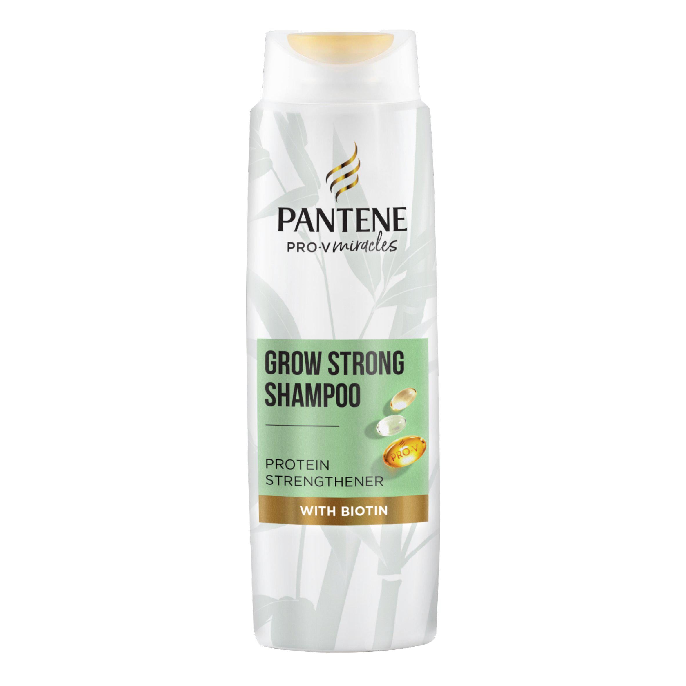 Pantene Grow Strong Shampoo with Bamboo & Biotin 400ml shampoo & conditioners Sainsburys   