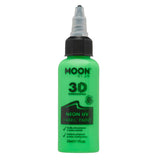 Moon Glow neon UV fabric paint intense green 30ml, imported from the UK