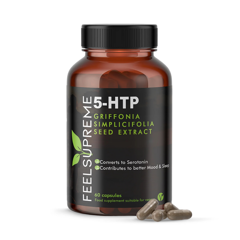 5-HTP Griffonia simplicifolia extract 60 capsules (British brand)