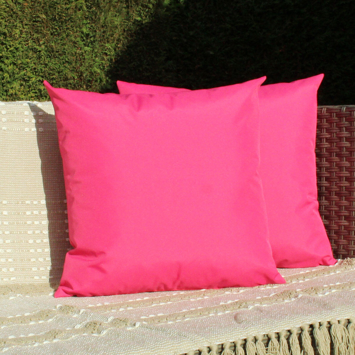 Furn Wrap Cushion pink 43cm 2 pack, imported from the UK