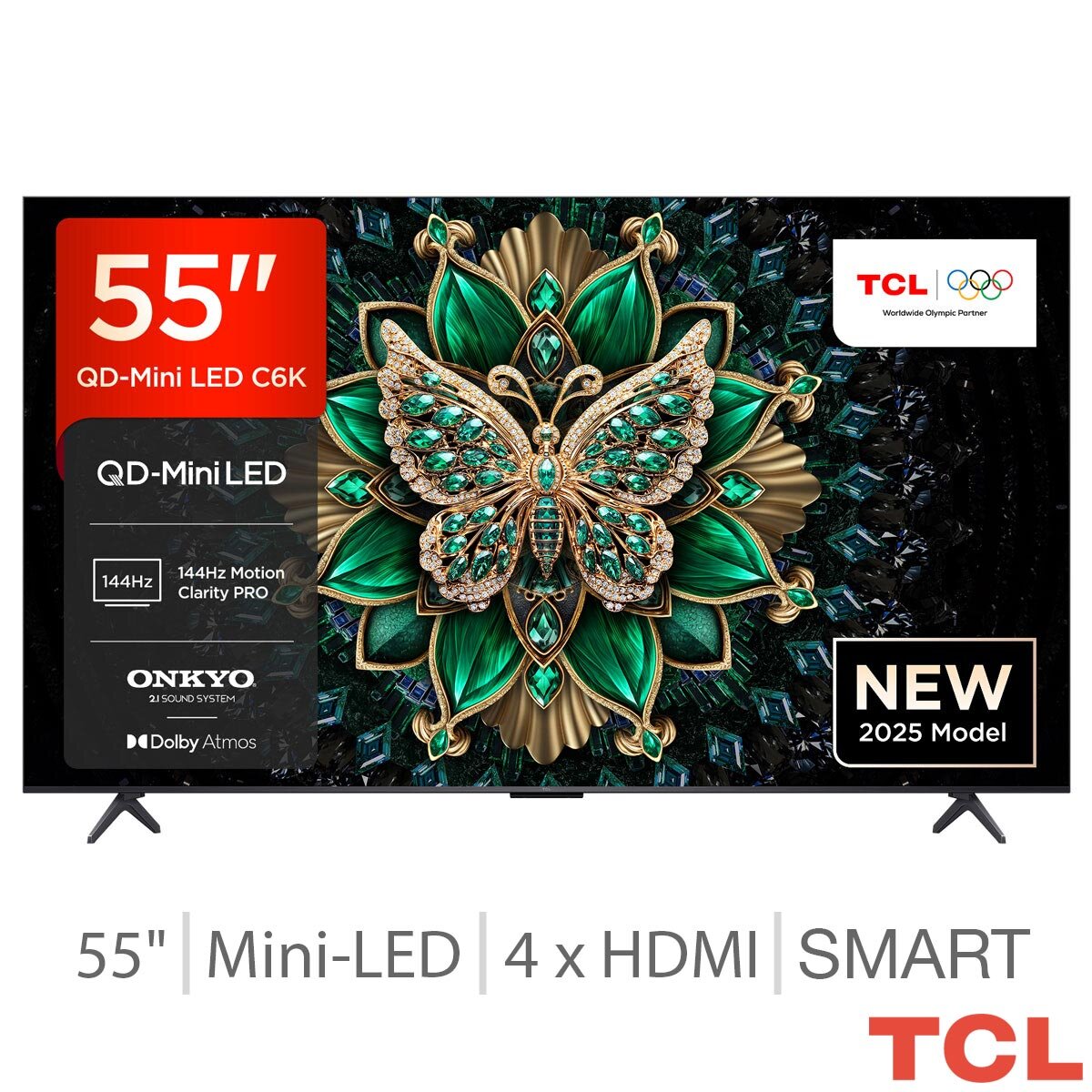 TCL 55C6K 55-inch Mini LED Smart TV (British brand)