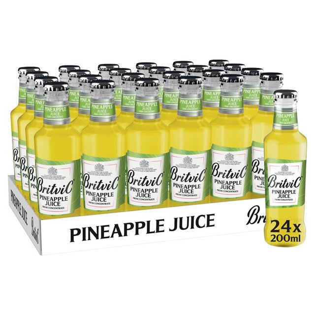 Britvic Pineapple Juice   24 x 200ml GOODS M&S   