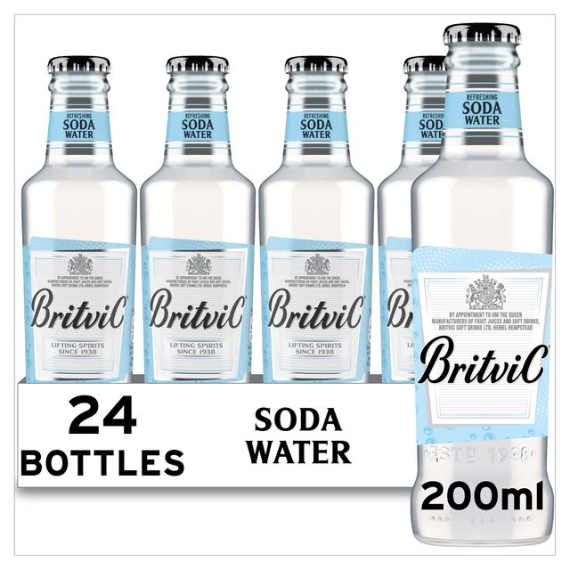 Britvic Soda Water   24 x 200ml GOODS M&S   