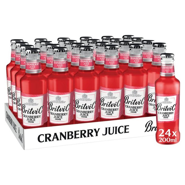 Britvic Cranberry Juice   24 x 200ml GOODS M&S   