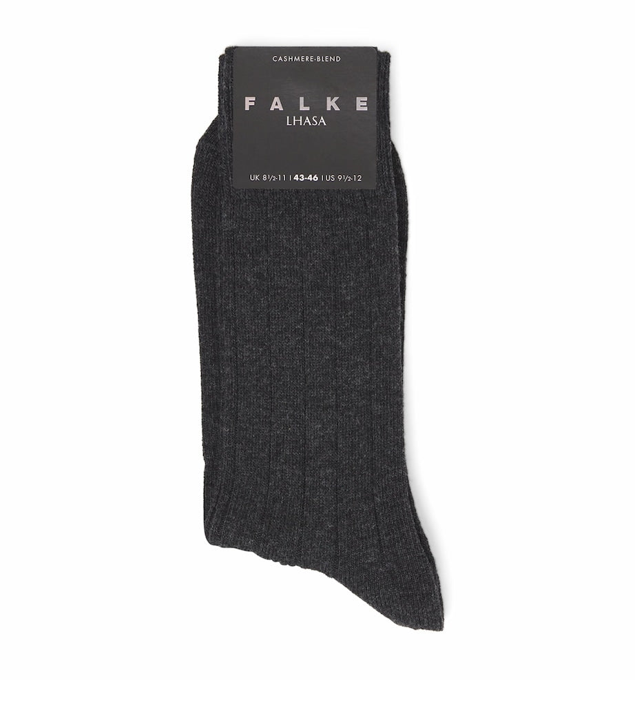 Falke wool-cashmere blend Lhasa ribbed socks, UK version