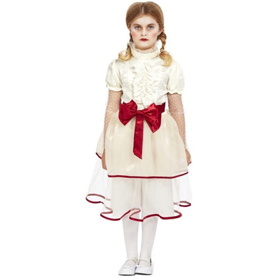 Superdrug Smiffys Girls Porcelain Doll Costume, Cream Dress & Belt- Buy online at McGrocer