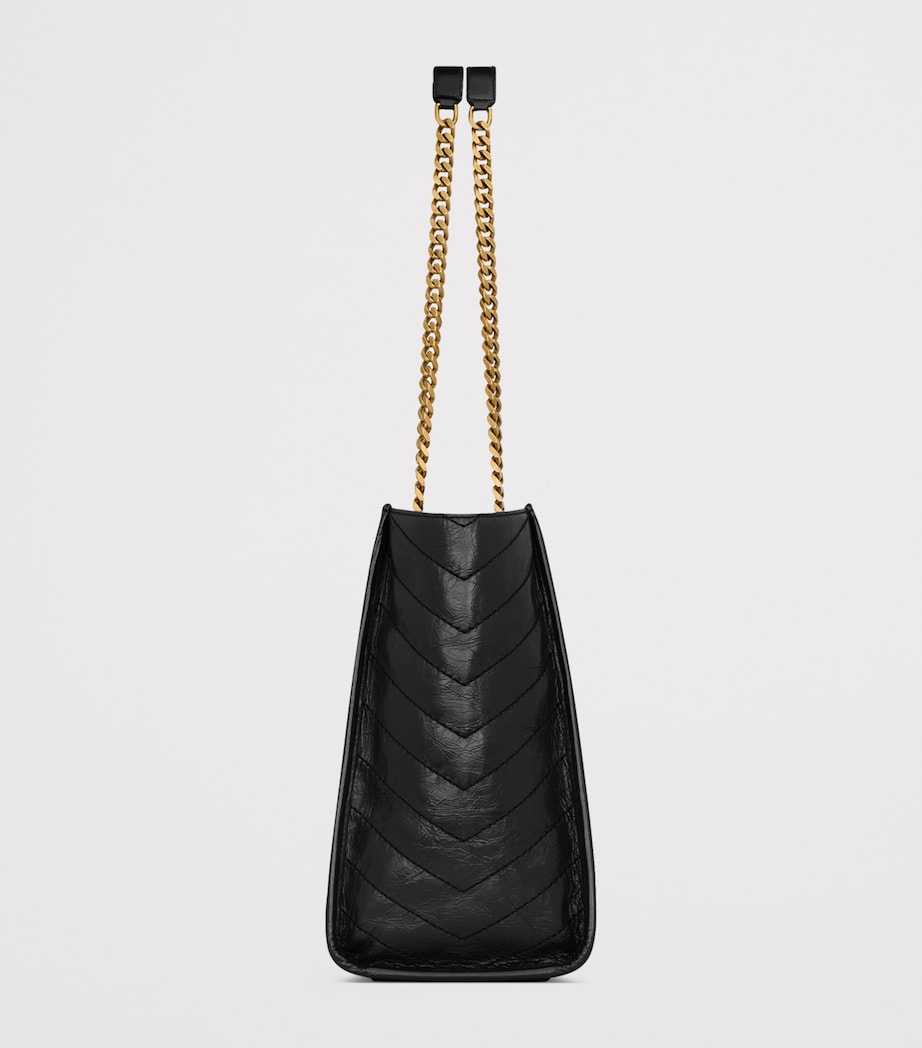 Saint Laurent Niki East-West medium shopping bag crinkled leather, UK version