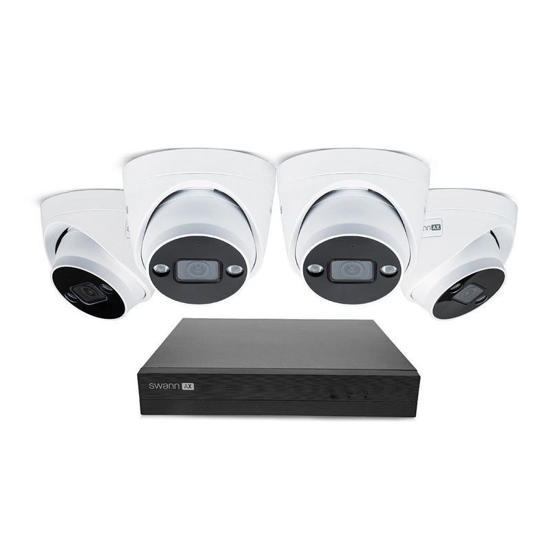 Swann 4K NVR security system 1TB 4 dome cameras - British product