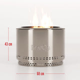 HerQs Chief stainless steel fire pit 68cm (British brand)