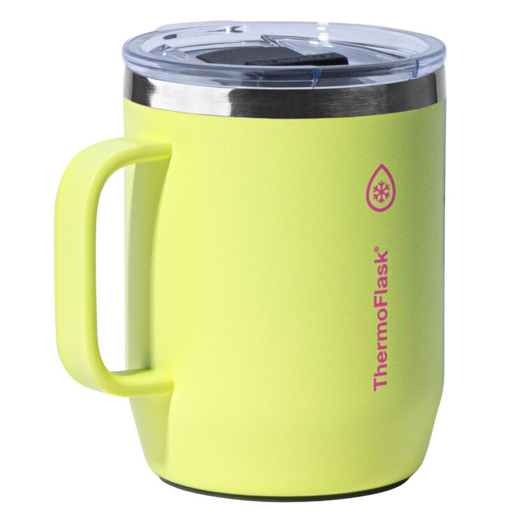 ThermoFlask insulated mug set, blue & yellow, imported from the UK