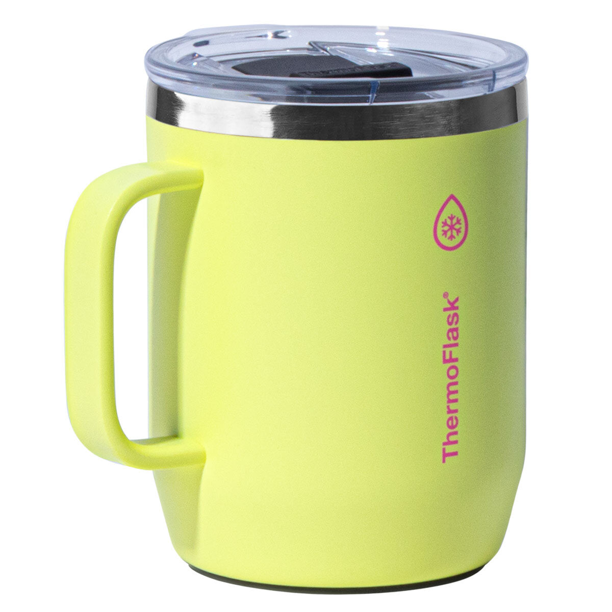 ThermoFlask insulated mug set, blue & yellow, imported from the UK