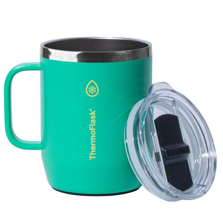 ThermoFlask Isolierbecher-Set Pink und Grün, UK-Version