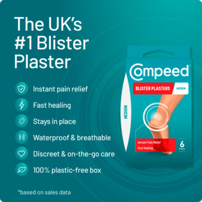 Compeed Pansements Ampoules Taille Moyenne Lot de 6