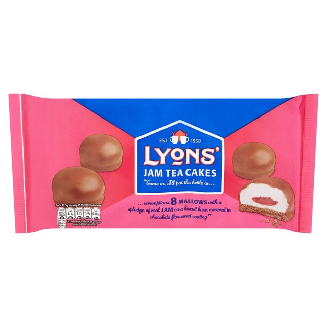 Lyons Jam Teacakes   100g