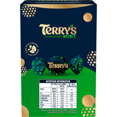 Terry's chocolate mint milk truffles 200g, UK version