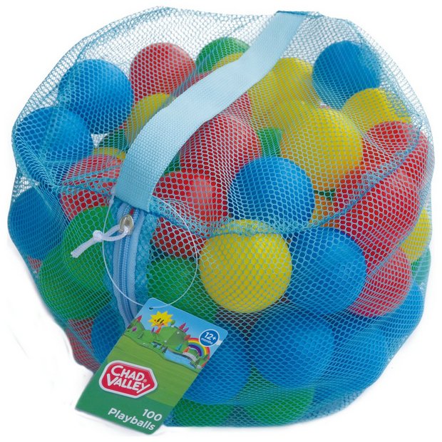 Chad Valley bag of 100 multi-coloured play balls, UK version