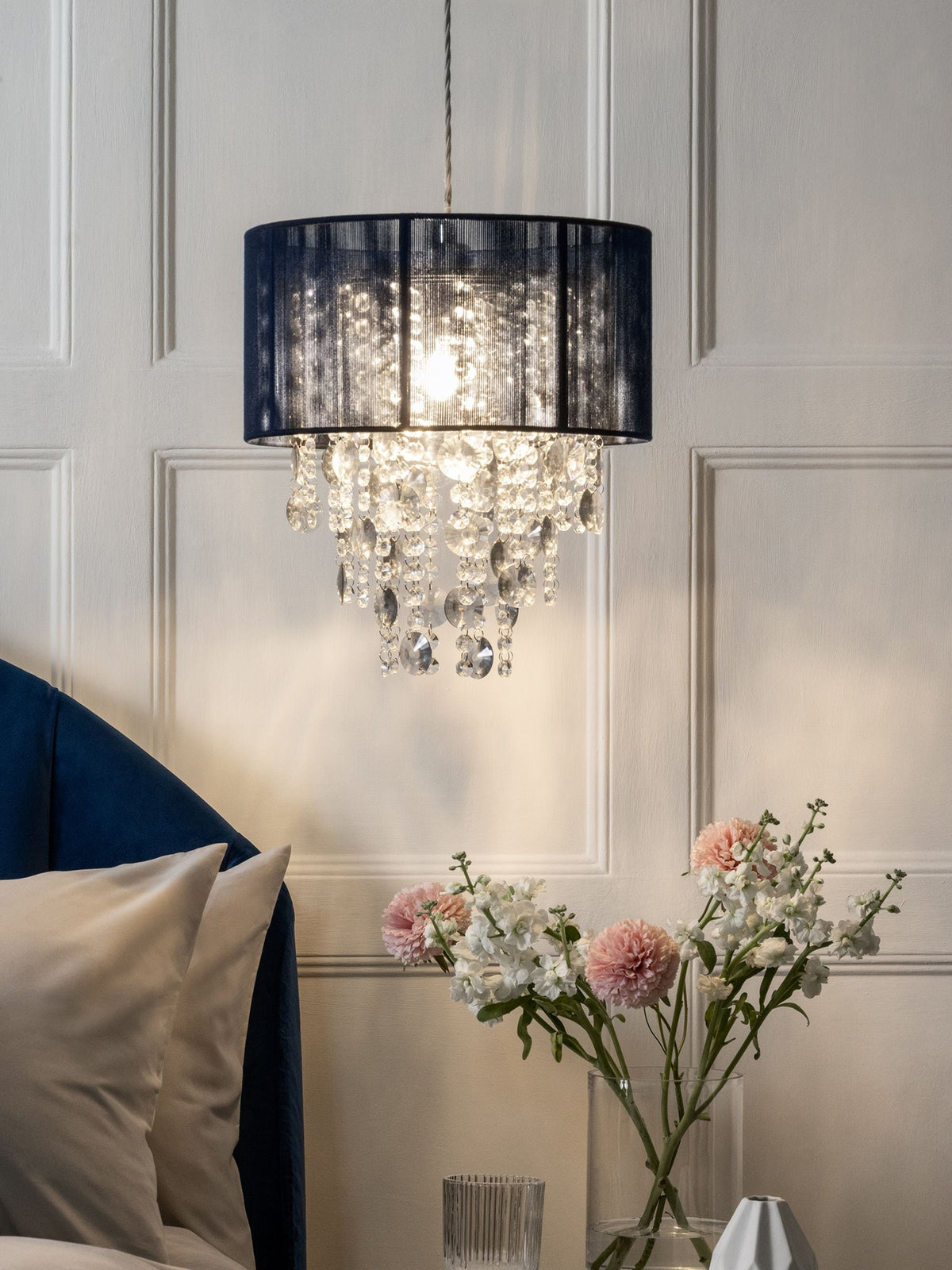 Grey Palazzo Easy Fit Pendant Lamp Shade