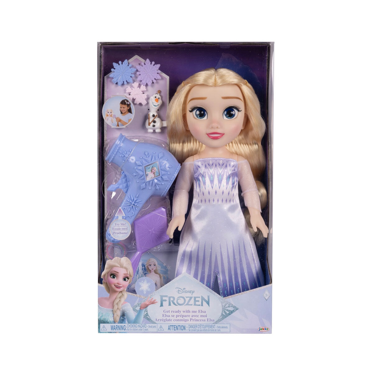 Disney Prinzessin Elsa große Puppe mit Haar-Spielset, UK-Version