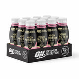 Optimum Nutrition protein shake strawberry 12 x 330ml, imported from the UK