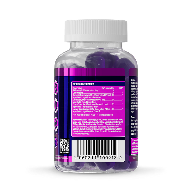 Nutrigums Night Time Complex sleep gummies 60 count, imported from the UK