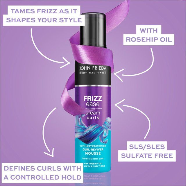 John Frieda Frizz Ease Dream Curls Defining Curl Reviver Mousse   200ml GOODS M&S   