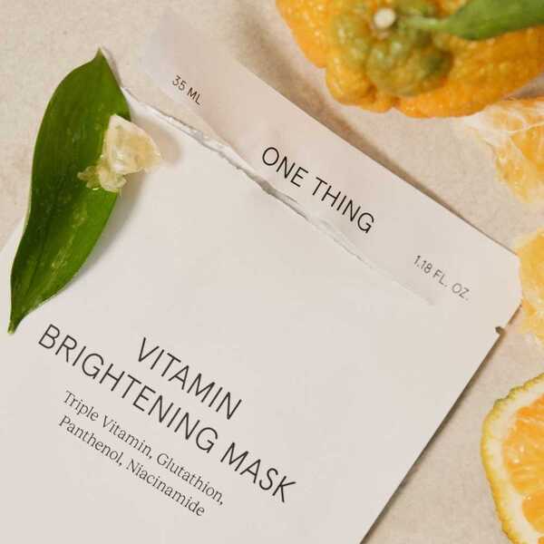 ONE THING Vitamin Brightening sheet mask 1pc, UK version