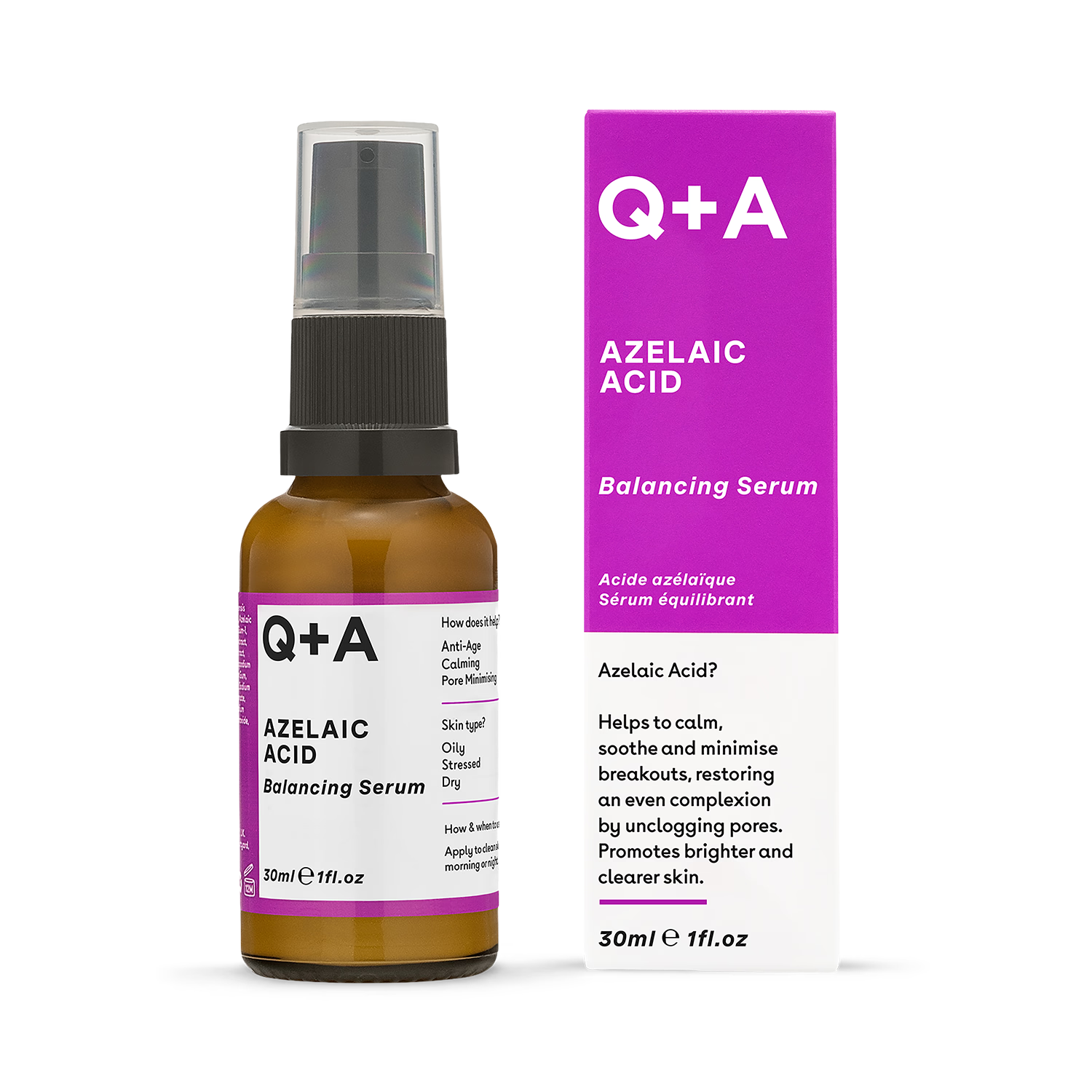 Q+A Azelaic Acid Facial Serum 30ml