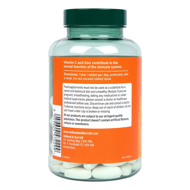 Holland & Barrett Vitamin C & Zinc 120 Tablets GOODS Holland&Barrett   